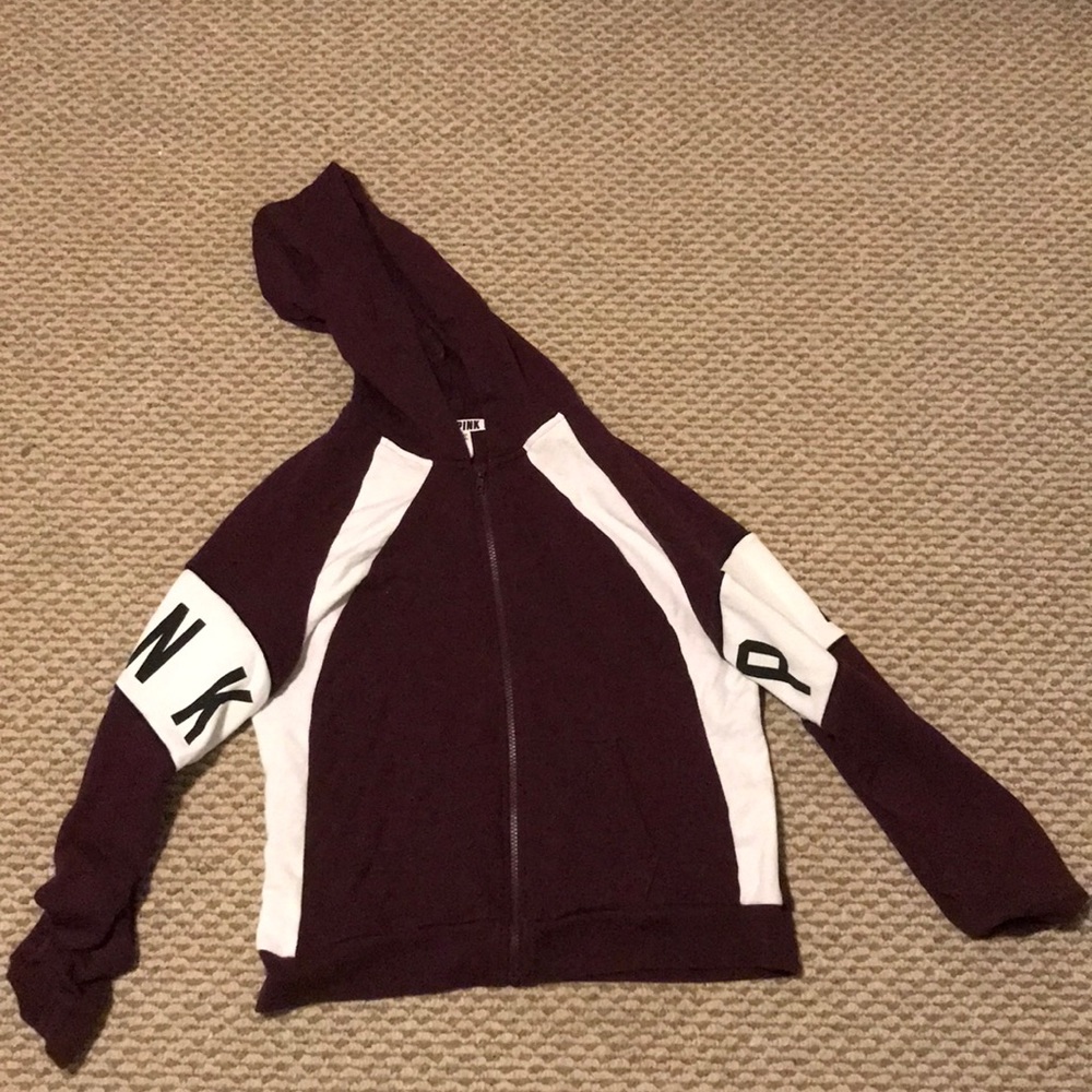 Maroon zip up